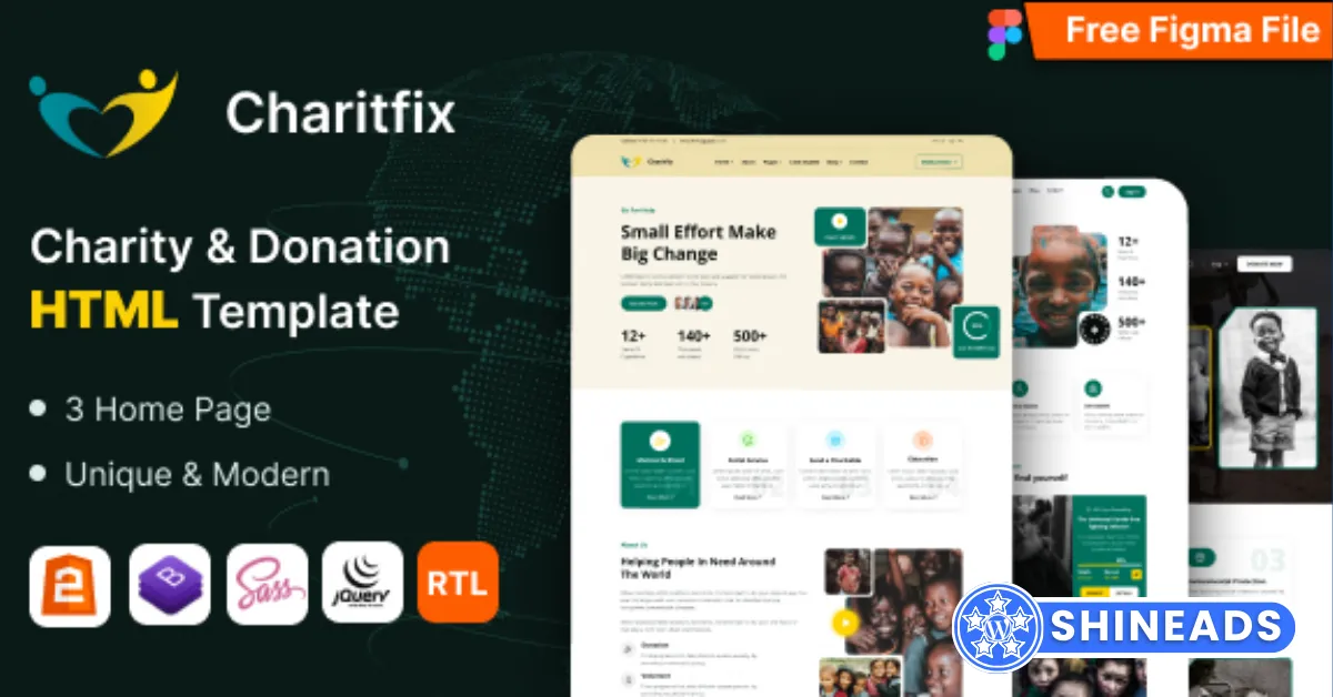 Charitfix – Charity & Donation HTML Template Free Download v1.0.0