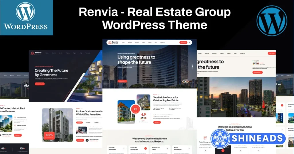 Renvia - Real Estate Group WordPress Theme