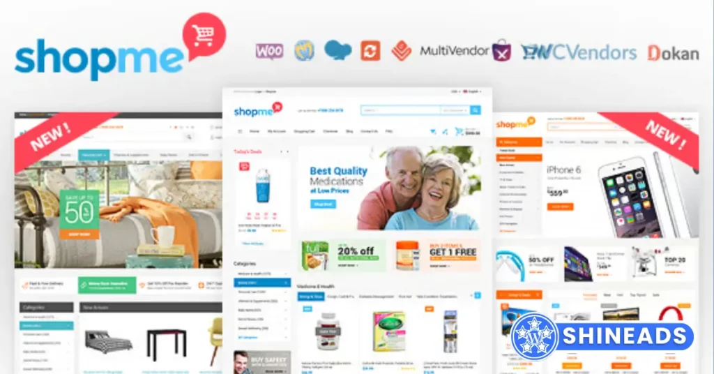 ShopMe - Multi Vendor Woocommerce WordPress Theme